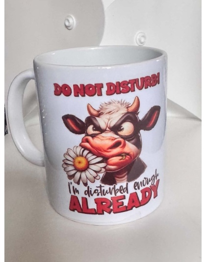 Set of 4 Quirky quote mugs