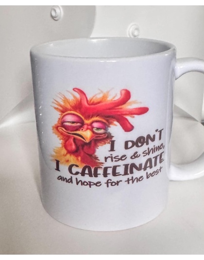 Set of 4 Quirky quote mugs